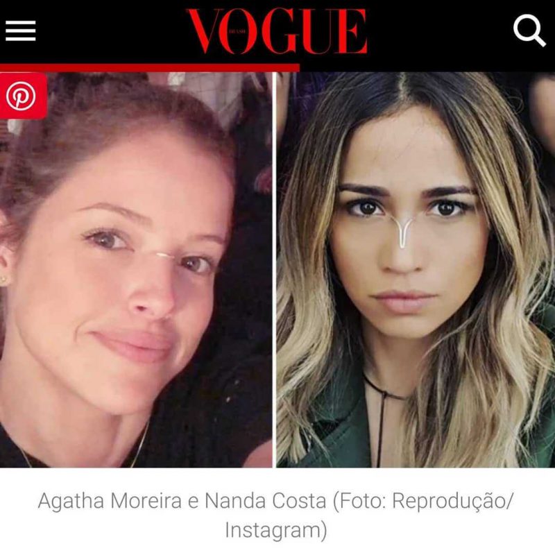 Pinching no site da Revista Vogue Brasil